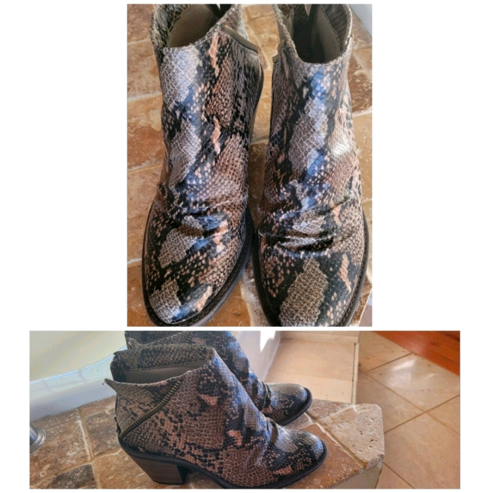 Snake skin boots